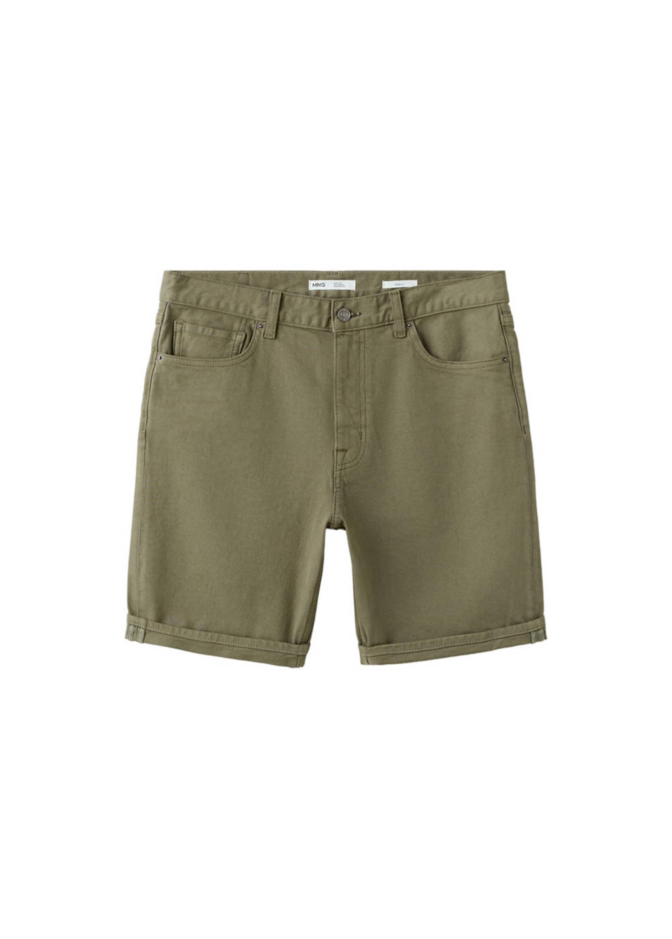 MANGO MAN Pants 'Nepto' in Green: front
