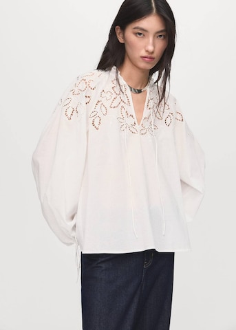 MANGO Bluse 'Milous' in Beige: Vorderseite