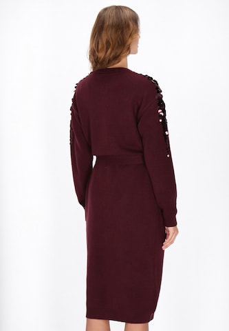 faina - Abrigo de punto 'Fashion Look' en rojo