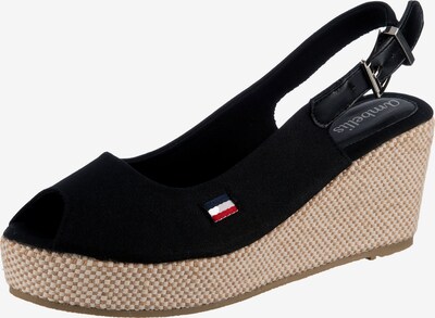 ambellis Keilsandalette in schwarz, Produktansicht