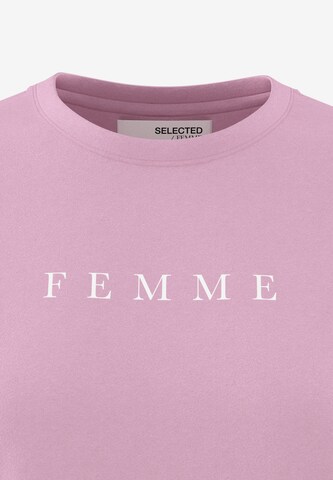 SELECTED FEMME Футболка 'VILJA' в Ярко-розовый