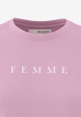 SELECTED FEMME T-Shirt 'VILJA' in Pink