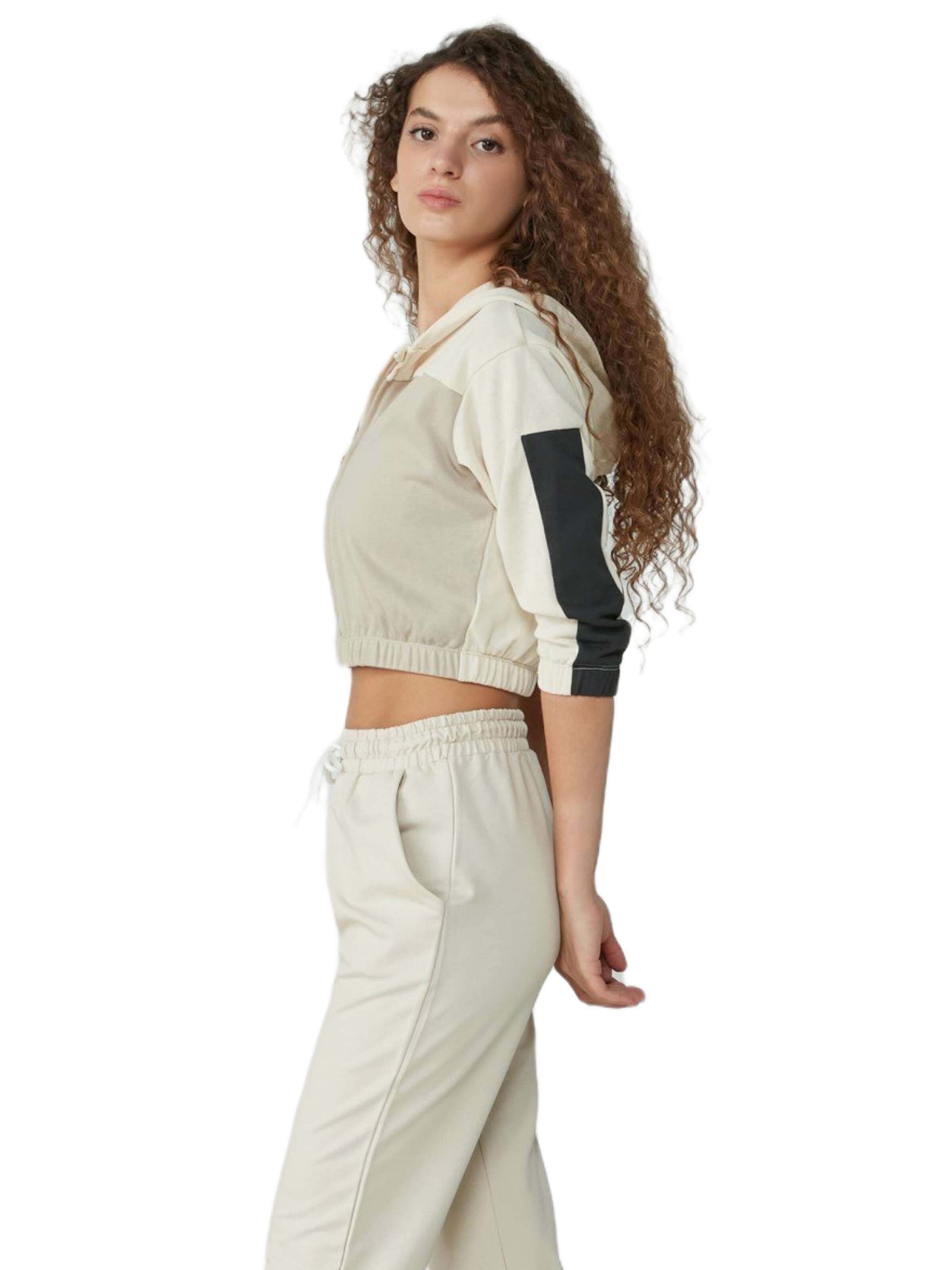C&City Flared Broek in Beige