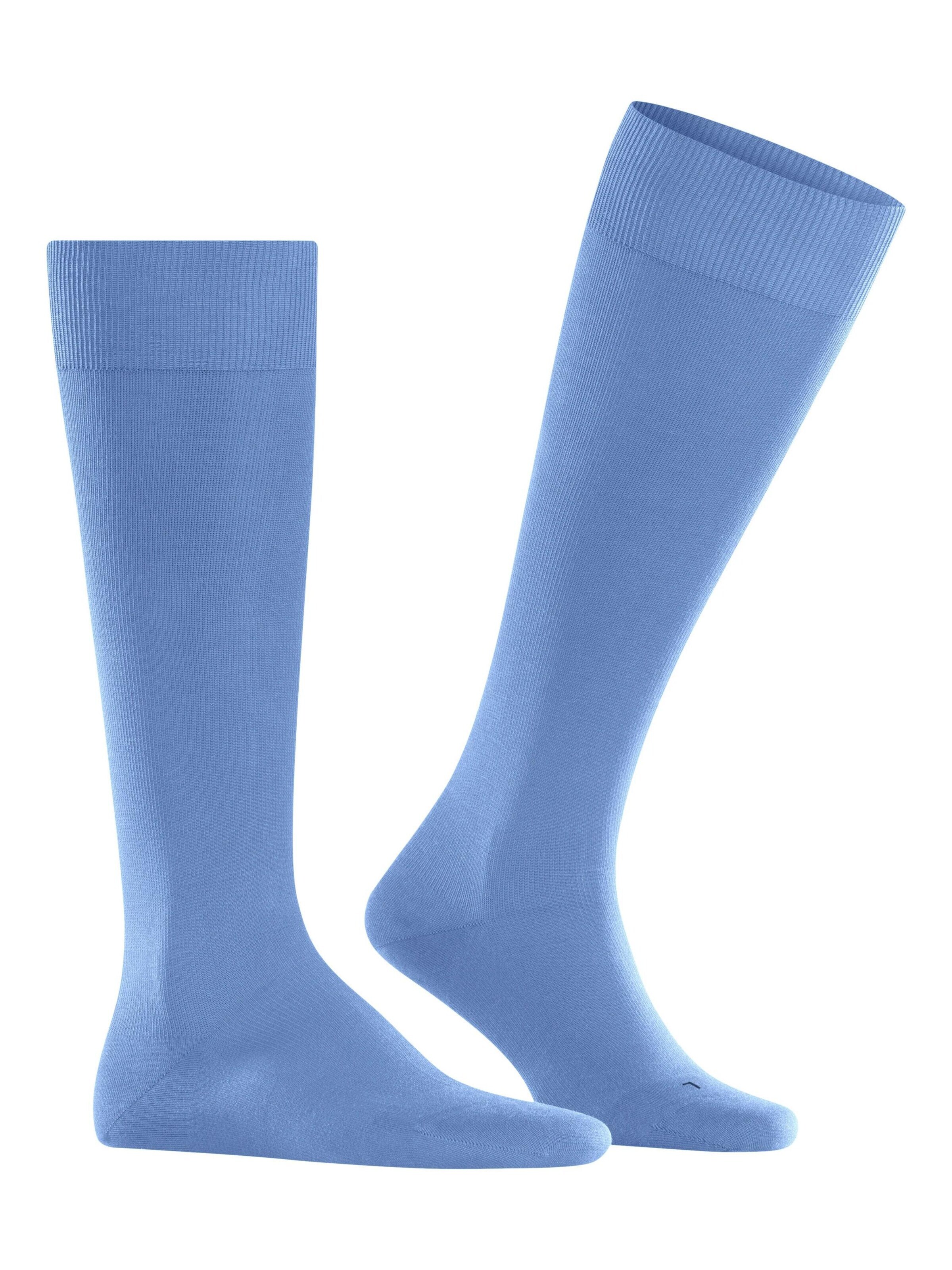 FALKE Kniestrümpfe 'Energizing Cotton'‌‌‌‌‌‌‌‌ in Blau