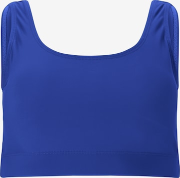 Athlecia Bandeau Athletic Bikini Top 'Aqumiee' in Blue: front