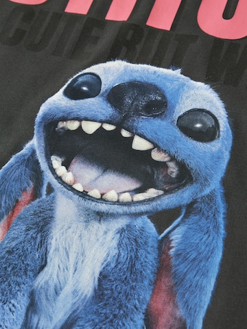 NAME IT Shirt 'NKFJYNIN STITCH' in Black