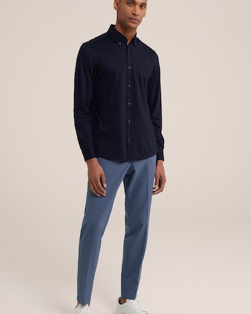 WE Fashion Slim fit Zakelijk overhemd in Blauw