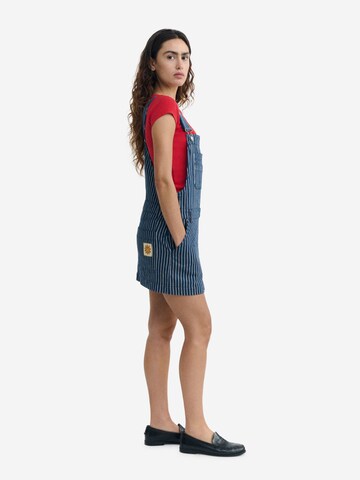 Thinking MU Regular Tuinbroek jeans 'Rafaela' in Blauw