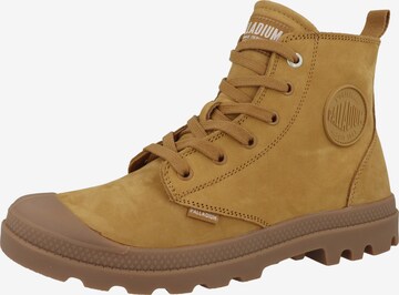 Palladium Lace-Up Boots ' Pampa' in Brown: front