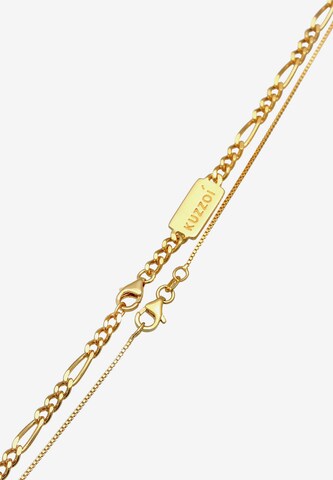 KUZZOI Halskette Basic Kette, Layer in Gold