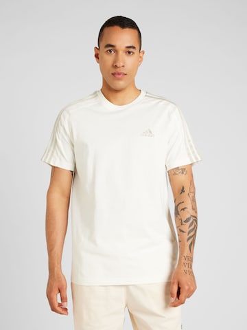 ADIDAS SPORTSWEAR Toiminnallinen paita 'Essentials' värissä valkoinen: edessä
