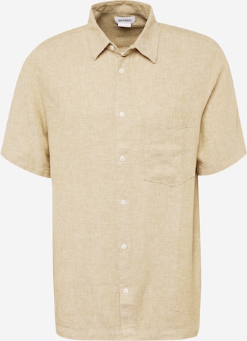 WEEKDAY Regular fit Button Up Shirt in Beige: front