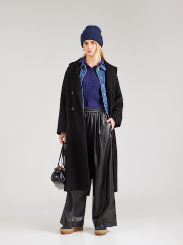 UNITED COLORS OF BENETTON Wide Leg Hose in Schwarz