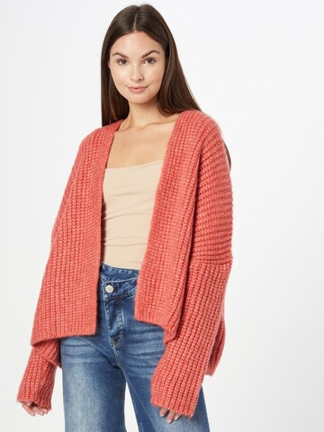 Herrlicher Knit cardigan 'Alissa' in Pink: front