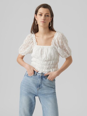 VERO MODA Shirt 'Clara' in Weiß