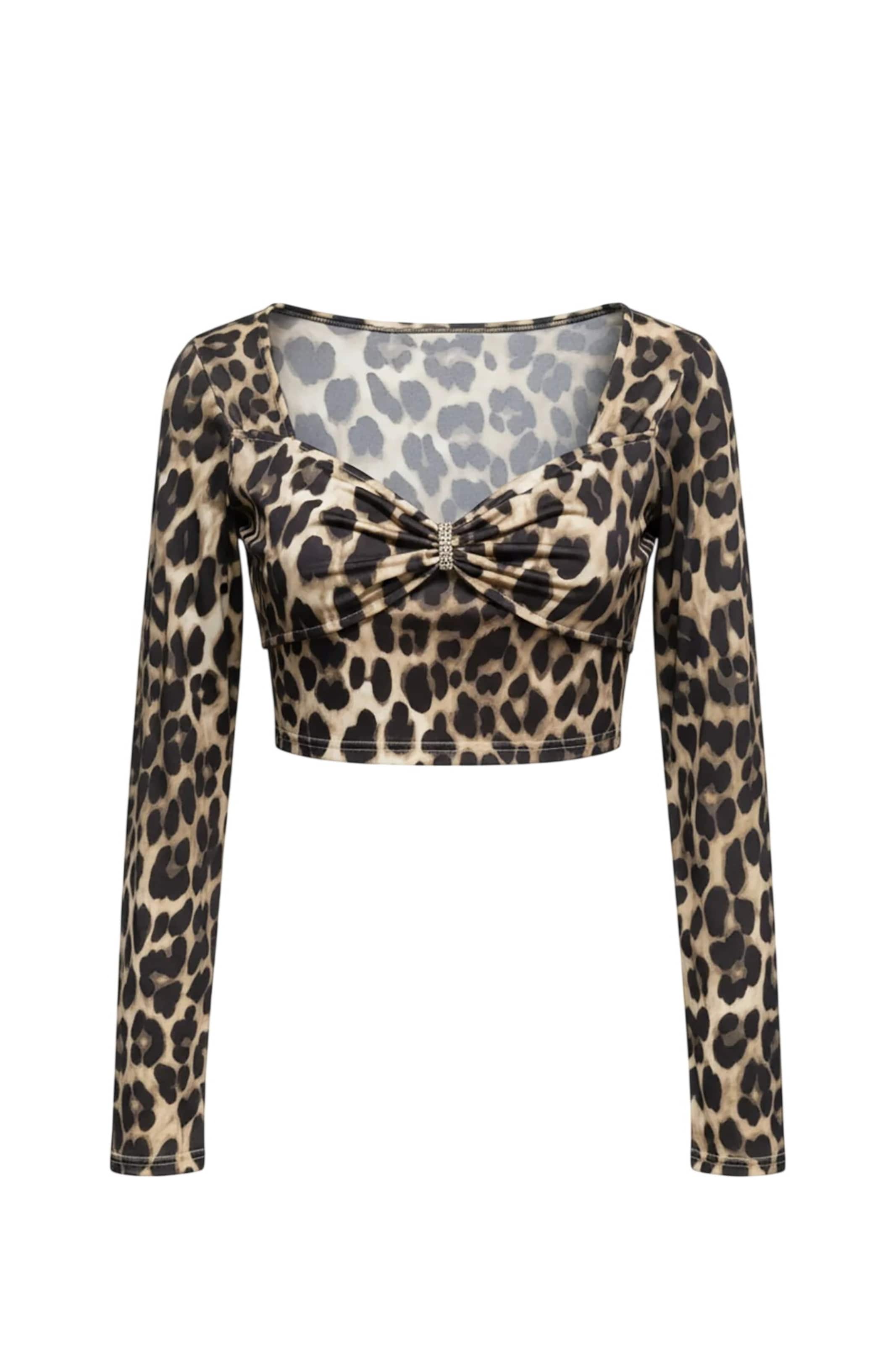 T-shirt Alexa Dash en marron : devant