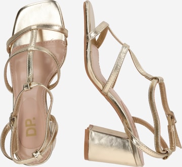 Dorothy Perkins Strap sandal 'Sunny Cage' in Gold