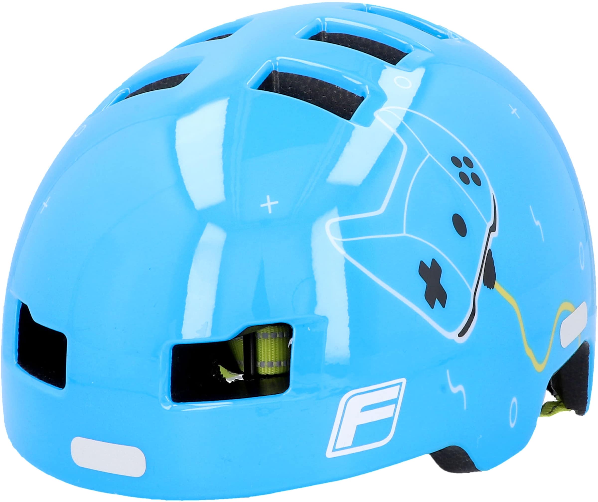 FISCHER Fahrräder Fahrradhelm in Blau: Vorderseite