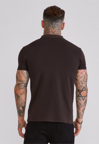 SikSilk - Camiseta en marrón
