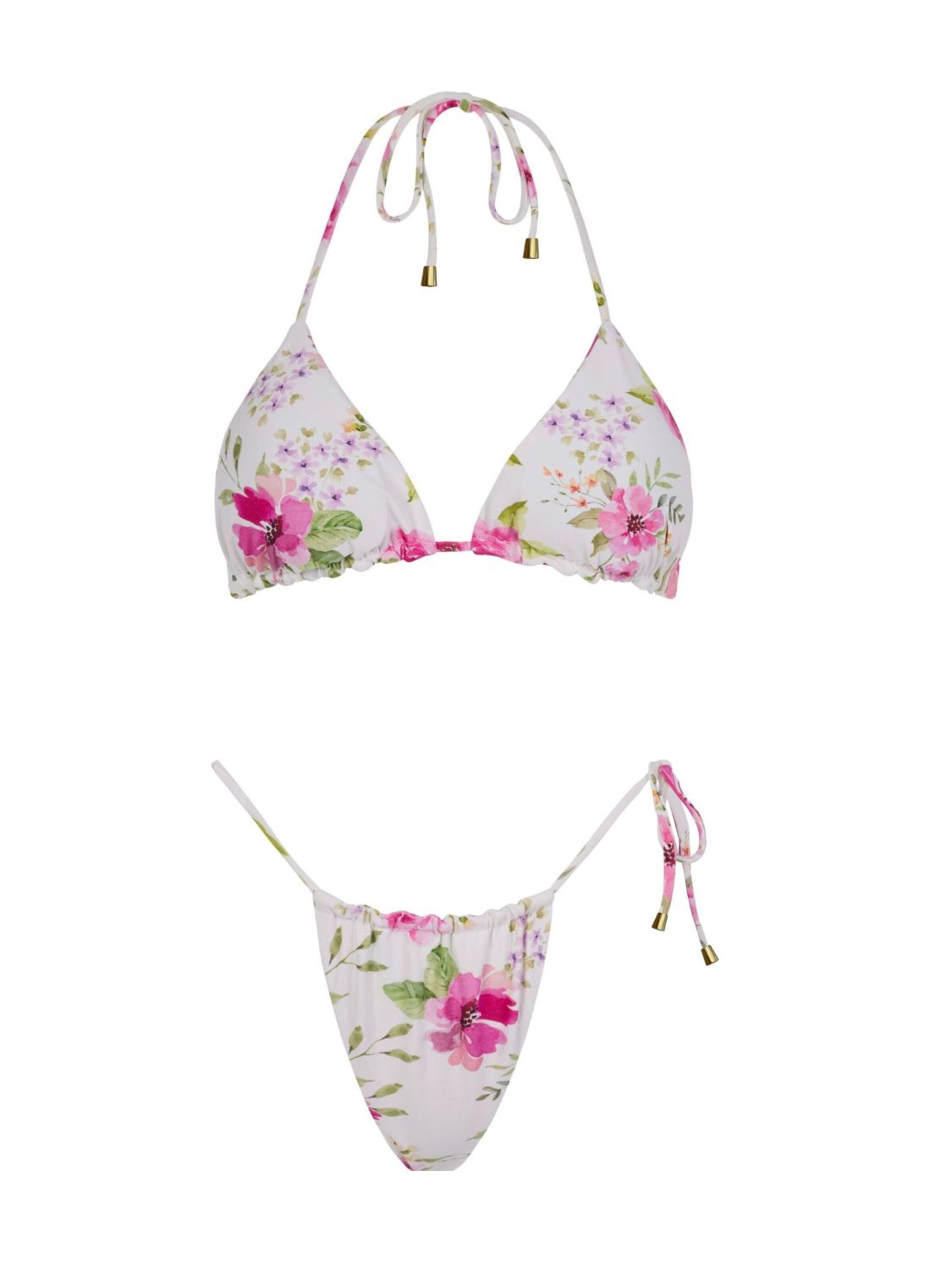 Triangolo Bikini 'Rio Triangle Bikini Set' di Acuarela Brand in bianco: frontale