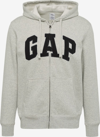 Veste de survêtement GAP en gris : devant