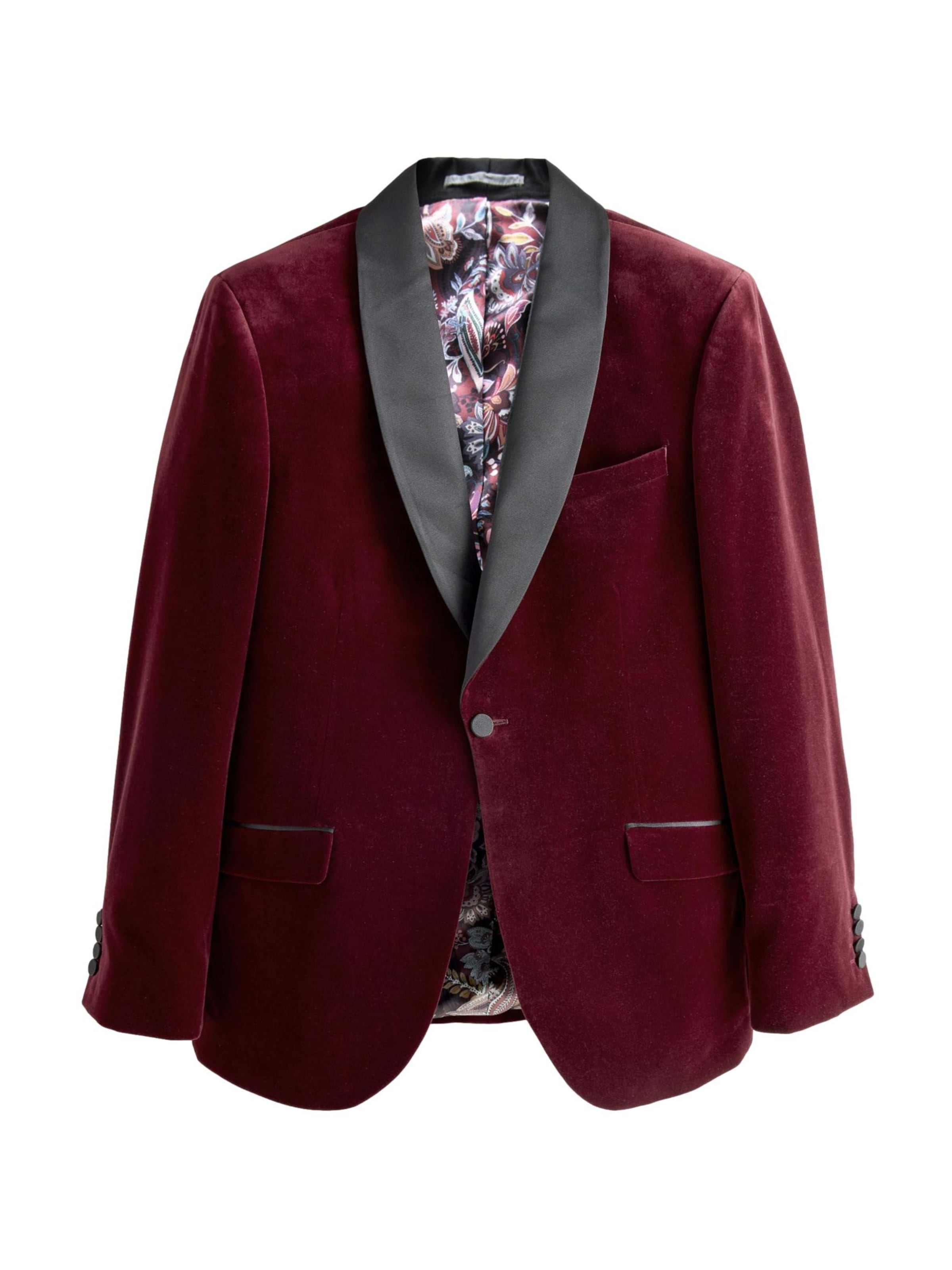 Slim fit Giacca da completo di Next in rosso: frontale