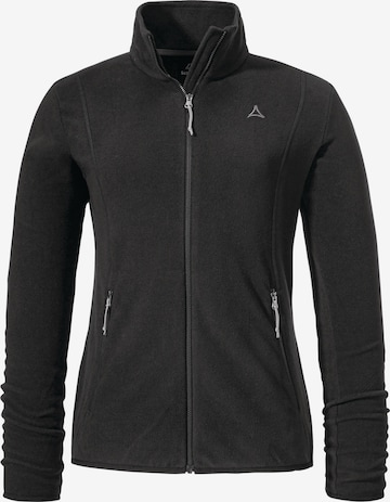 Veste en polaire fonctionnelle Schöffel en noir : devant