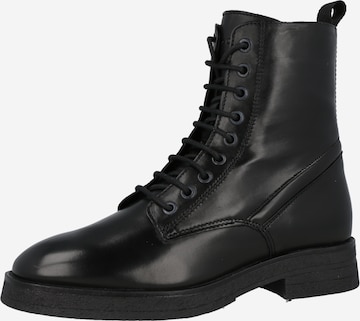 Marc O'Polo Lace-Up Ankle Boots 'Mela' in Black: front