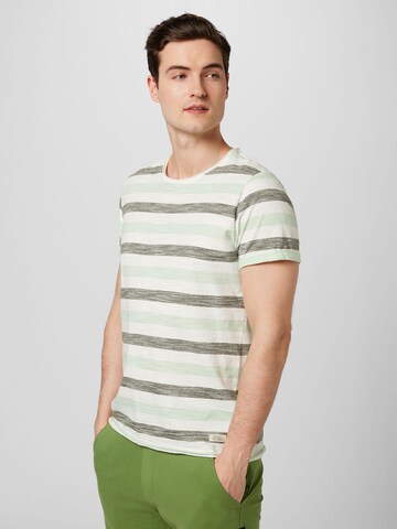 Tricou de la BLEND pe verde: față