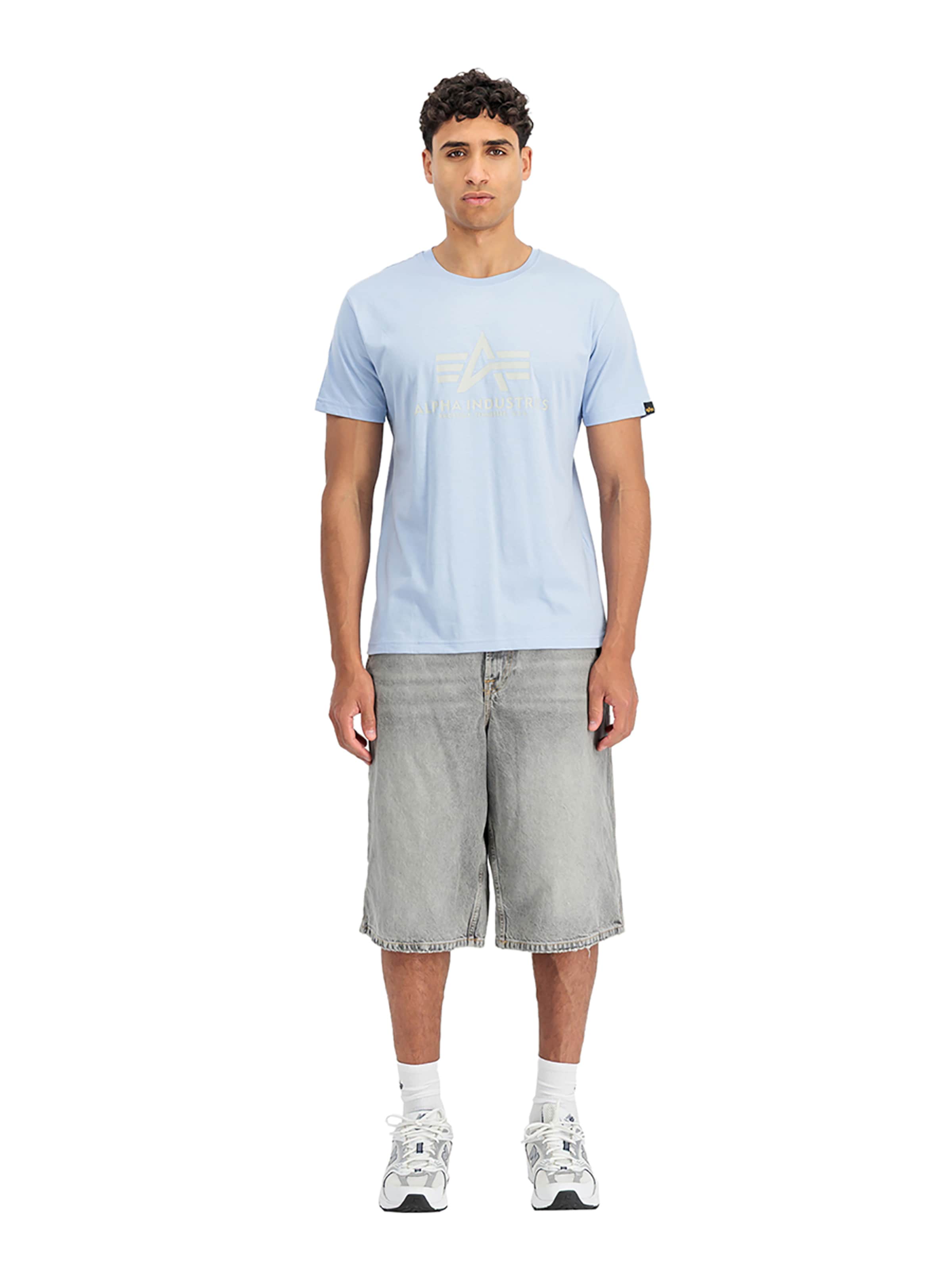 ALPHA INDUSTRIES - Camisa em azul: frente