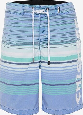 CHIEMSEE Regular Swimming shorts 'Lazy Left' in Blue: front