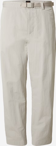 pilka BOSS Standartinis „Chino“ stiliaus kelnės: priekis