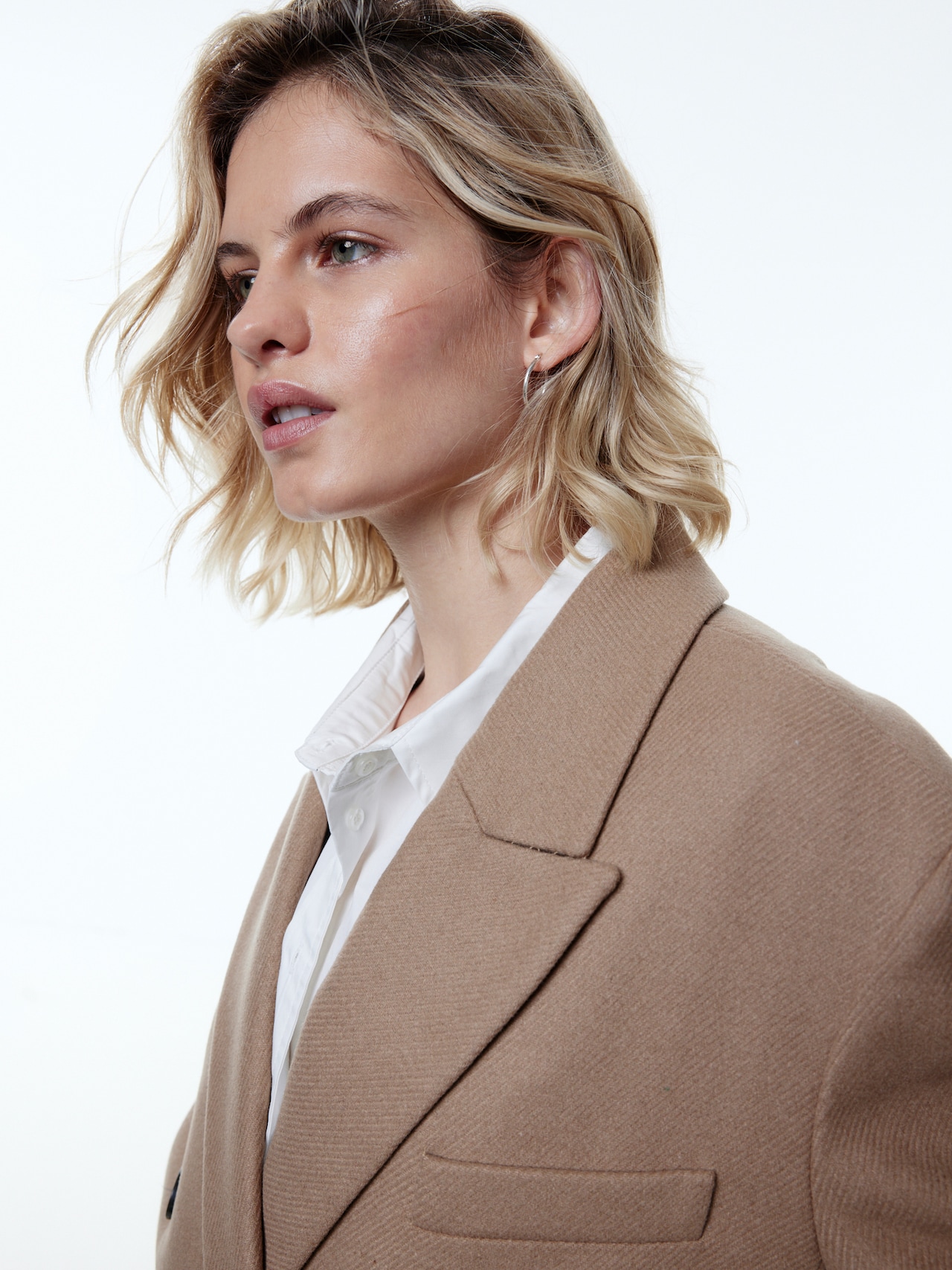 EDITED Produits Manteau mi-saison 'Singa' marron