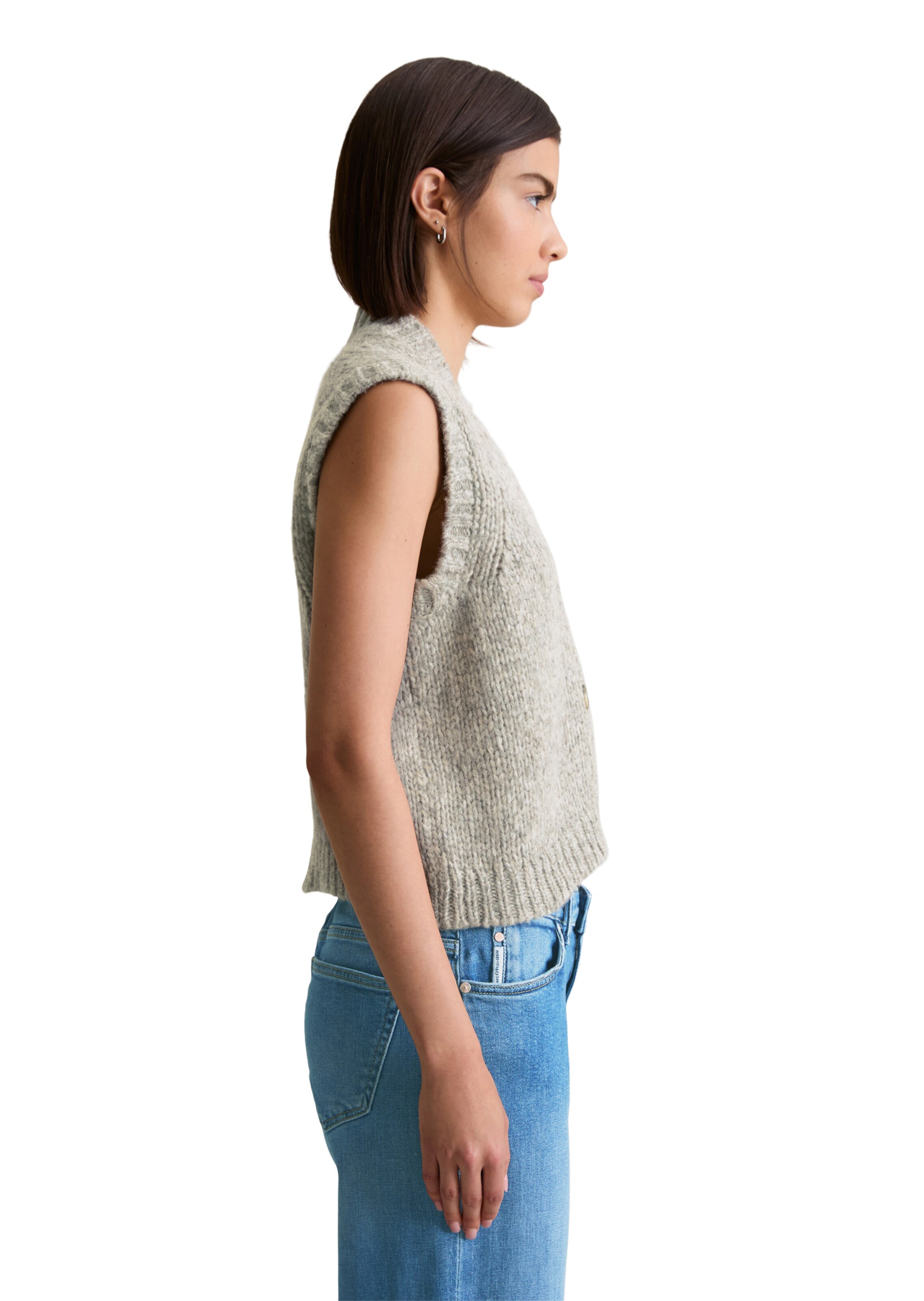 Marc O'Polo DENIM Strickweste in Grau