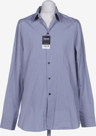 JIL SANDER Button Up Shirt in M in Blue: front