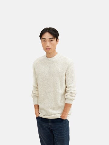 TOM TAILOR Sweater in White