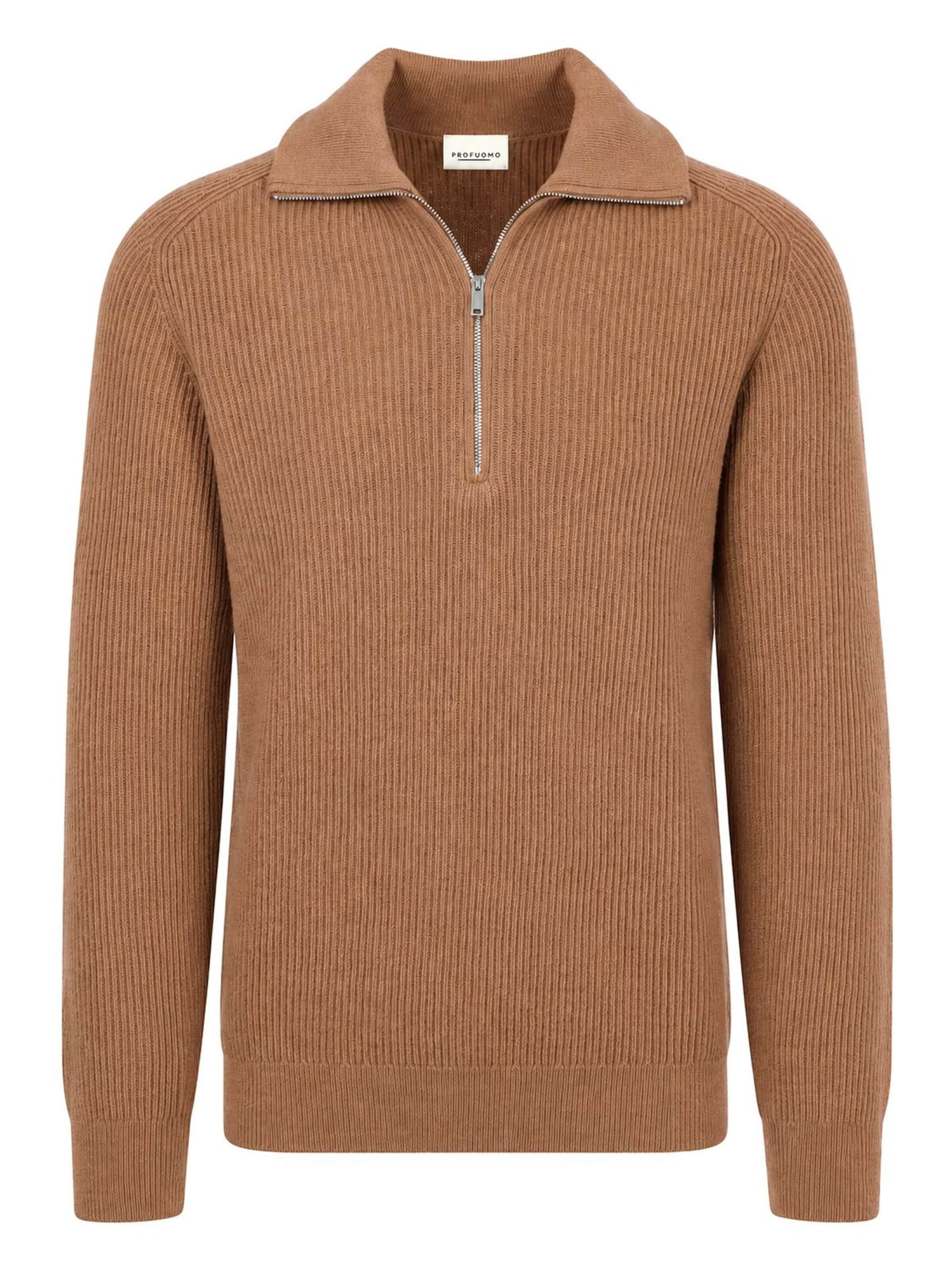 Profuomo Shirt in Brown: front