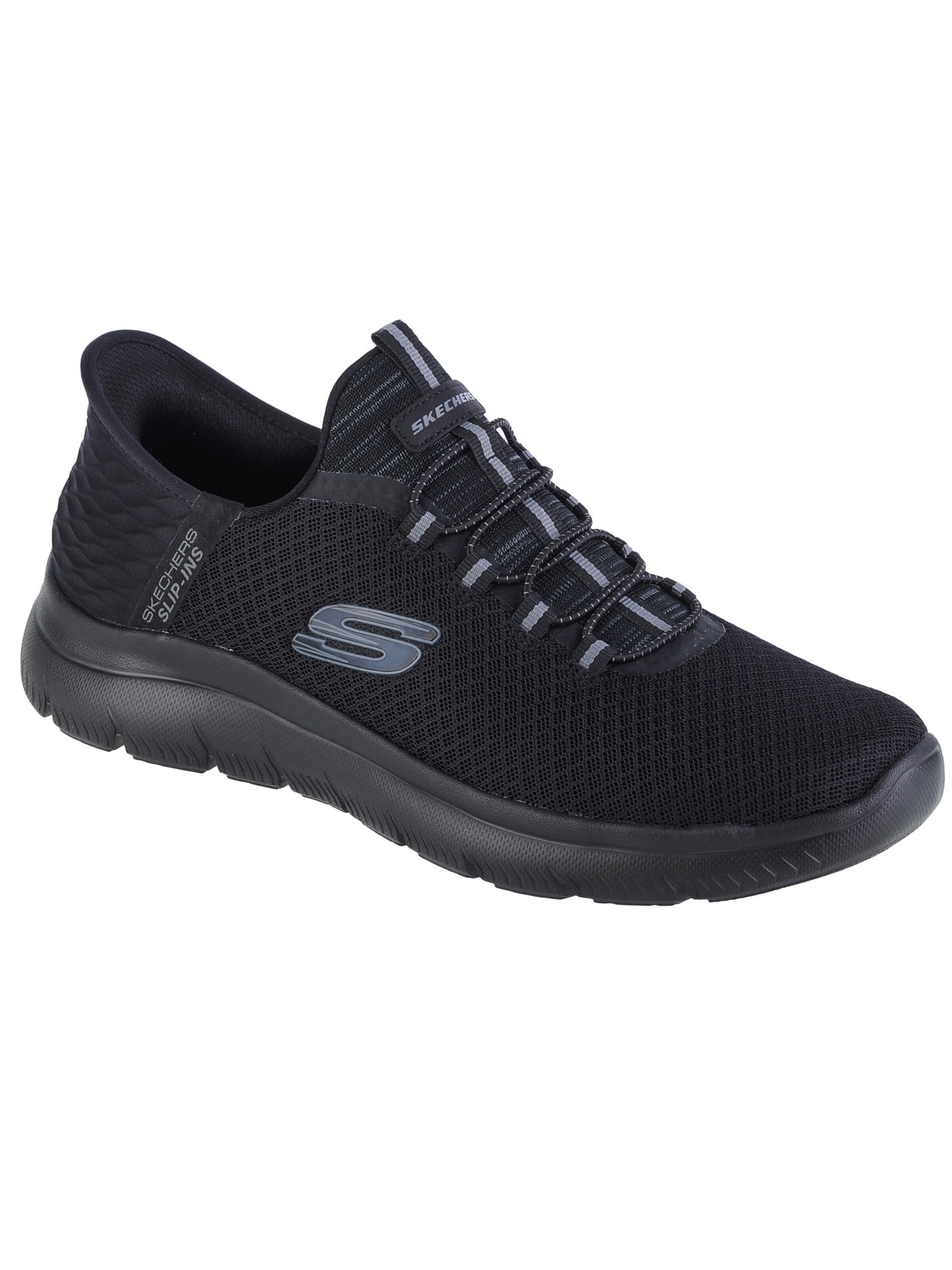 SKECHERS Rövid szárú sportcipők - fekete