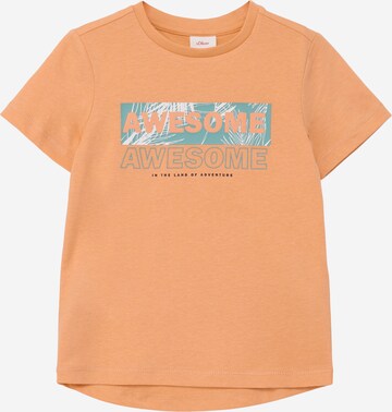 T-Shirt s.Oliver en orange : devant