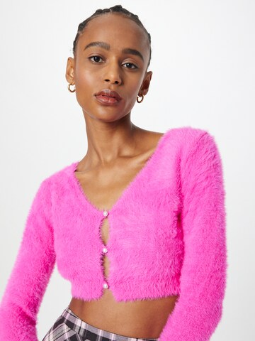 Bardot Knit Cardigan 'ADELINE' in Pink