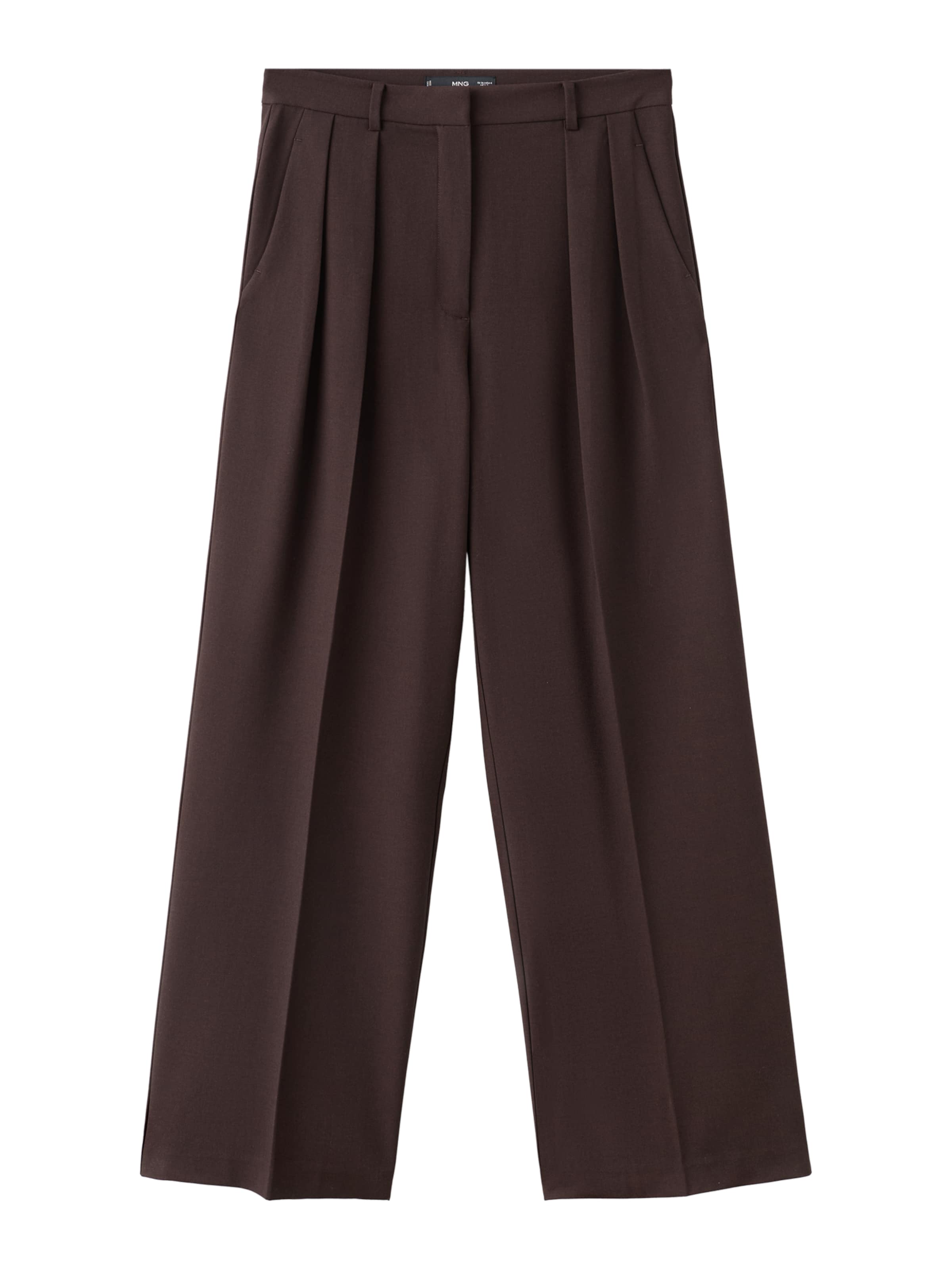 MANGO Loosefit Hose 'Gabi' in Braun: Vorderseite