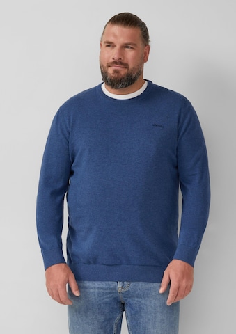 s.Oliver Trui in Blauw: voorkant