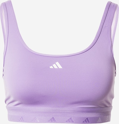 ADIDAS PERFORMANCE Sports bra 'Aeroreact' in Light purple / White, Item view