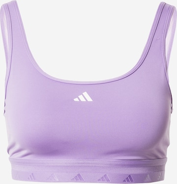 ADIDAS PERFORMANCE Bralette Sports bra 'Aeroreact' in Purple: front