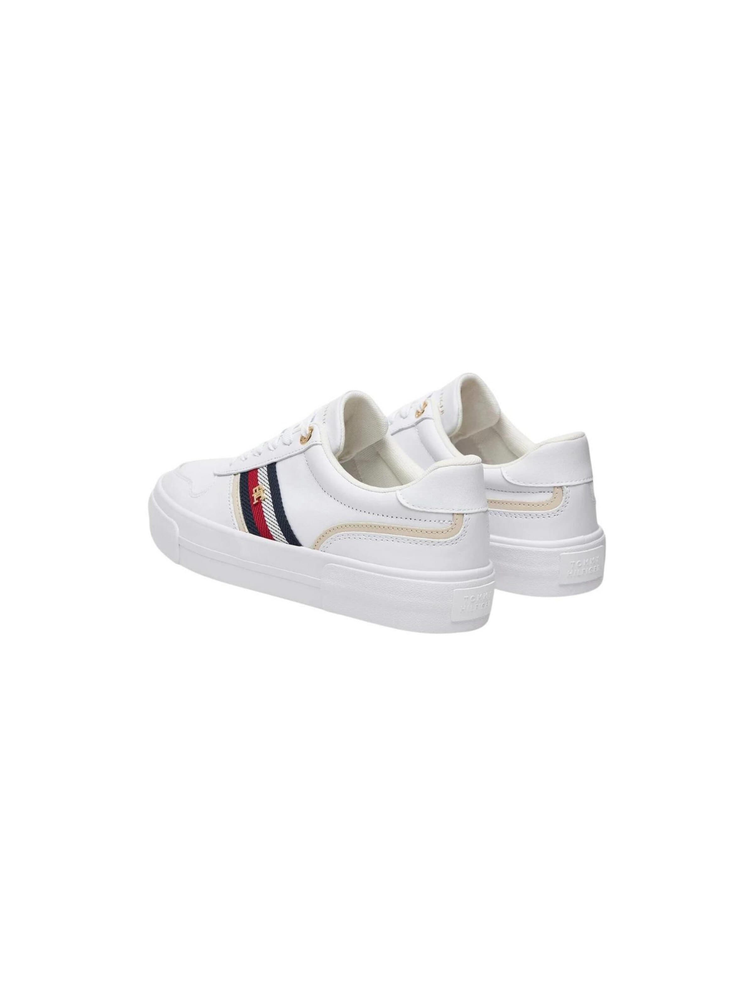 Baskets basses 'FW0FW09603' TOMMY HILFIGER en blanc