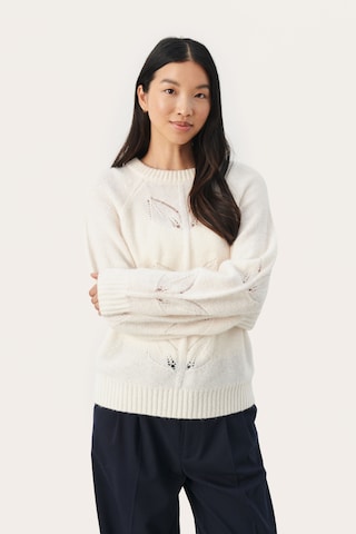 Part Two Sweater 'Fry' in White: front