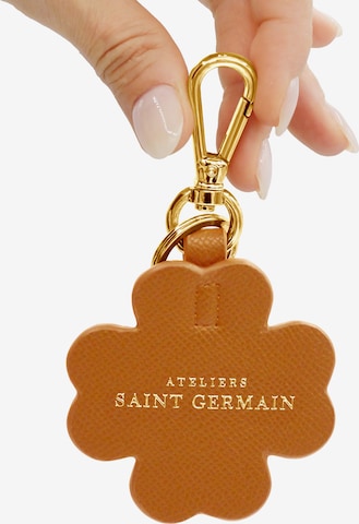 Portachiavi 'Paris Clover' di Ateliers Saint Germain in marrone: frontale