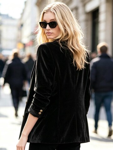 Yesfashion Marynarka w kolorze czarny