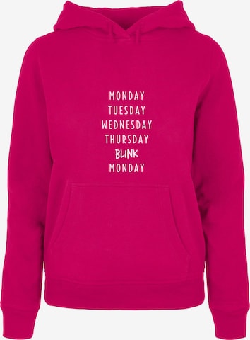 Sweat-shirt 'Blink' Mister Tee en rose : devant