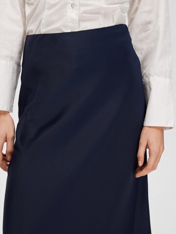 SELECTED FEMME Rok 'LENA' in Blauw